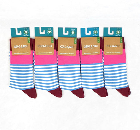 GOTS zertifizierte Biobaumwolle Socken in 5er Pack(7,50€/Paar) - Organicshop24