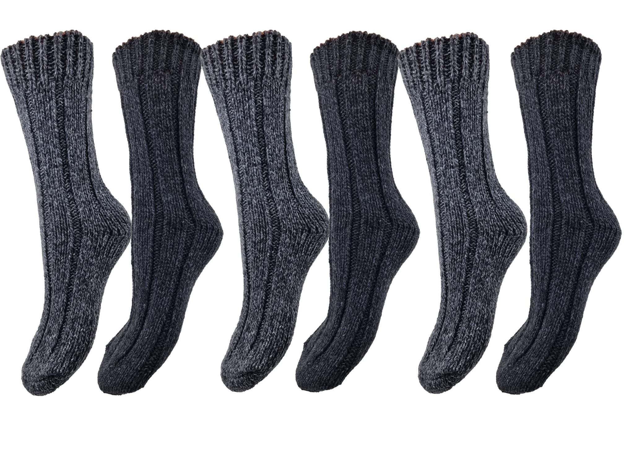Norweger Strick-Socken mit extra dicker Schafwolle im 6er Pack - Organicshop24